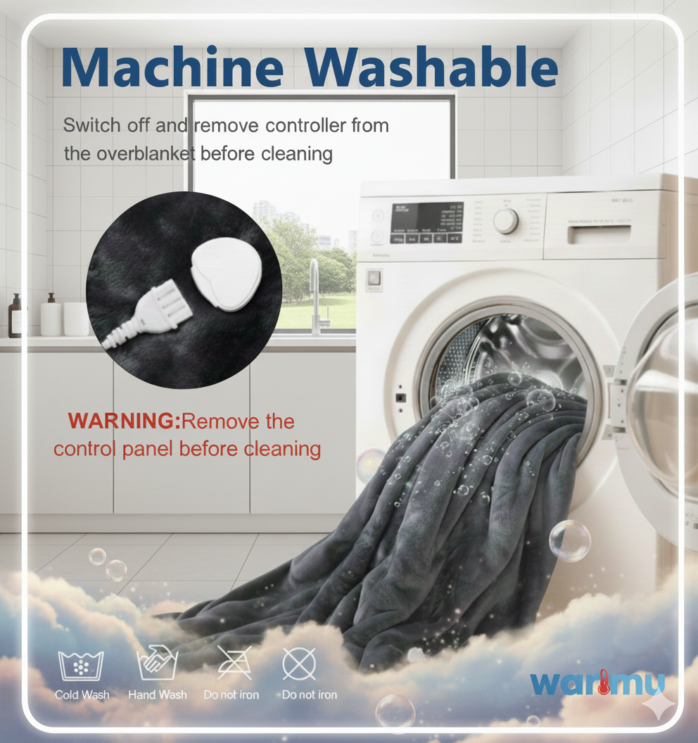 Warmu Electric heated blacket With Foot Pocket